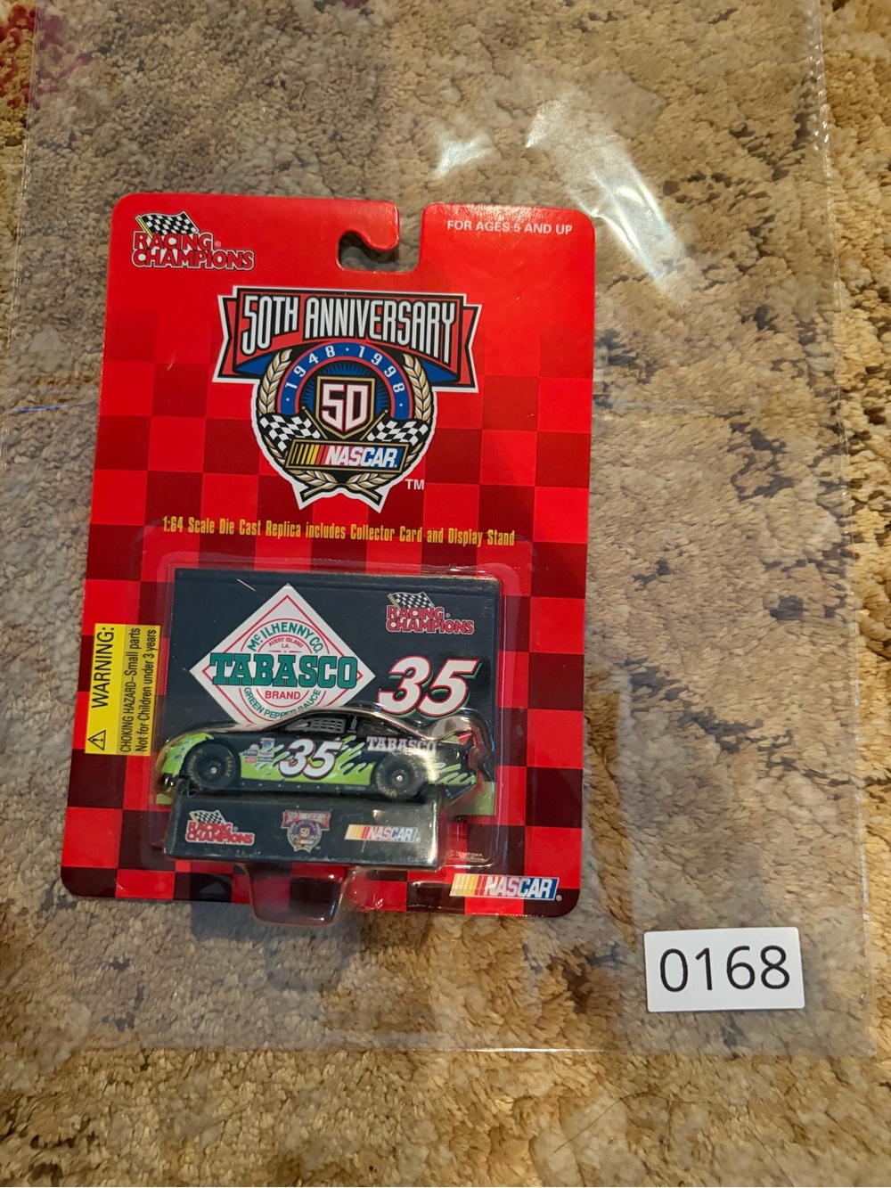 Nascar 50th Anniversary #35 Tabasco Green and Black Die-Cast Car
